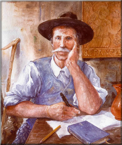 Ritratto di Francesco Giuliani - acquerello - 1990